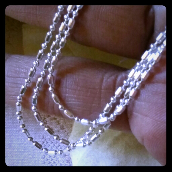 Vintage | Jewelry | Vintage Triplestrand Silver Chain Necklace | Poshmark